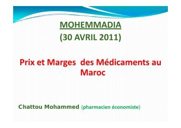 M. Mohamed Chattou - Pharmacies.ma