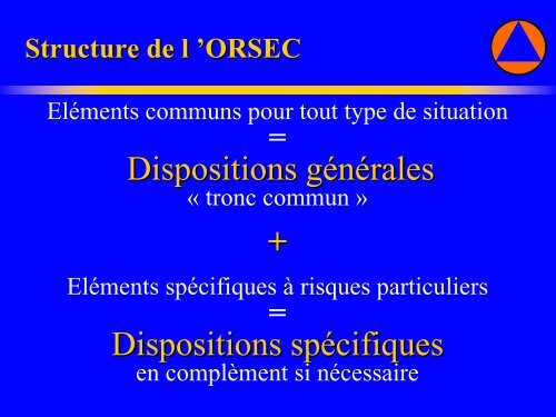 La loi de modernisation de la sécurité civile - Cedre