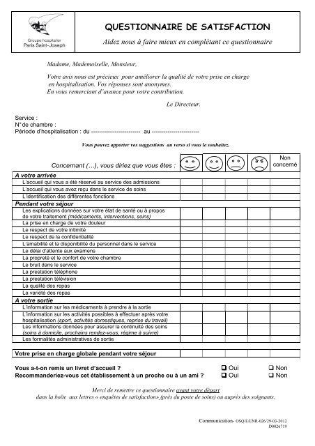 Ta C La C Charger Le Questionnaire De Satisfaction