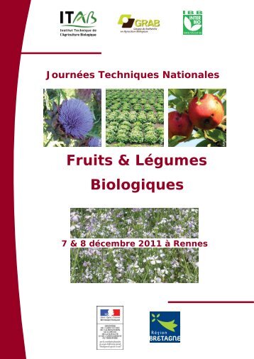 JournÃ©es Techniques Fruits et LÃ©gumes ... - Centre Pilote Bio