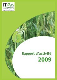 Rapport d'activitÃ©s 2009 - Itab