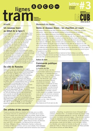 lettre du tramway - Cub