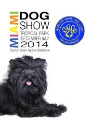 MIami Dog Show Brochure