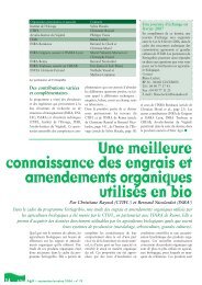Les engrais et amendements organiques - Itab