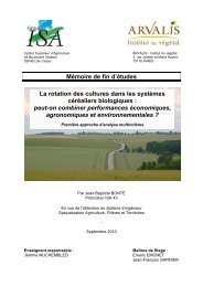 La rotation des cultures dans les systèmes céréaliers ... - ITAB