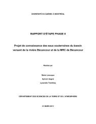 RAPPORT D'ÃTAPE PHASE II Projet de connaissance ... - GROBEC