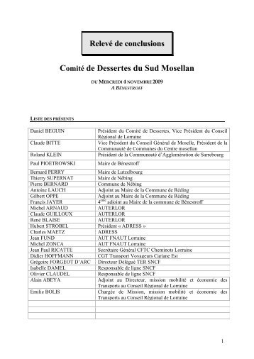 RelevÃ© Conclusion Sud M 4-11- 09.pdf - Conseil RÃ©gional de Lorraine