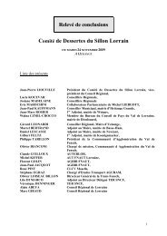 RC Pays-Haut : - Conseil RÃ©gional de Lorraine