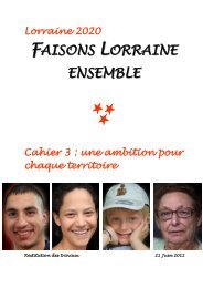 Faisons Lorraine Ensemble - Une ambition pour chaque territoire