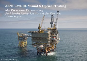 ASNT Level III- Visual & Optical Testing