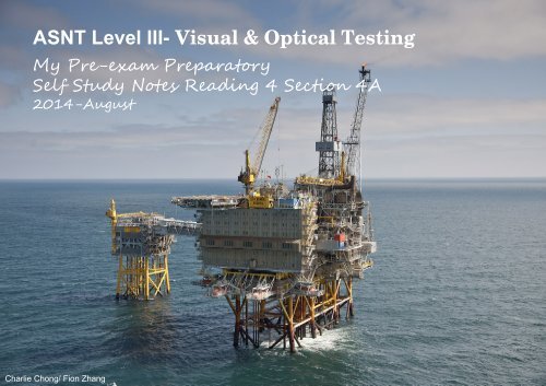 ASNT Level III- Visual & Optical Testing