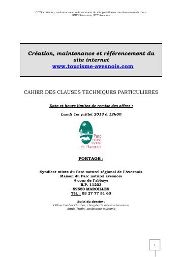 Syndicat mixte du Parc naturel rÃ©gional de l'Avesnois