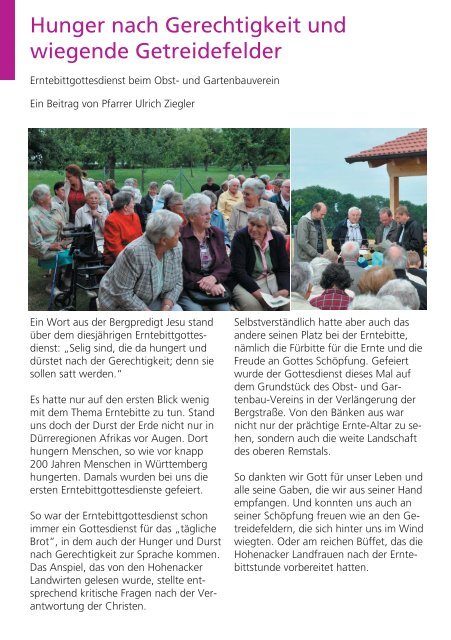 Gemeindebrief Oktober 2011 - Evangelische Kirchengemeinde ...