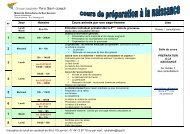 consulter le tableau des cours et nouveautÃ©s.