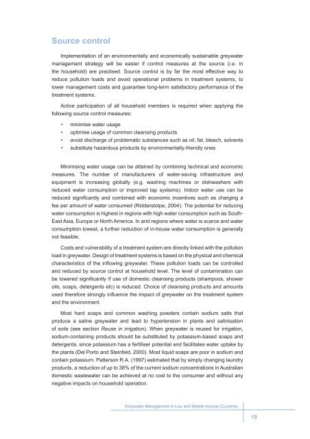 Greywater Management in Low and Middle-Income Countries - SSWM