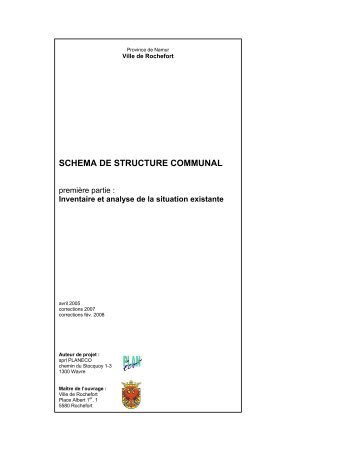 SCHEMA DE STRUCTURE COMMUNAL - Rochefort