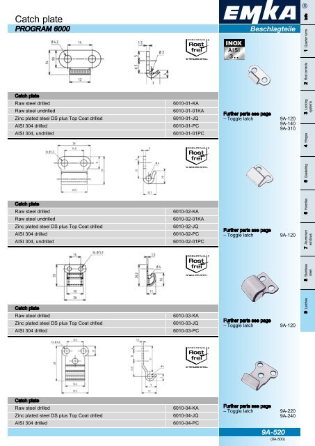 Modular Closing Systems - General Catalogue - 2011