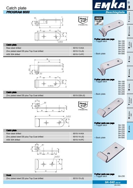 Modular Closing Systems - General Catalogue - 2011