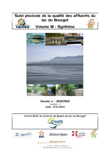 Suivi piscicole de la qualité des affluents du lac ... - Pêche en Savoie