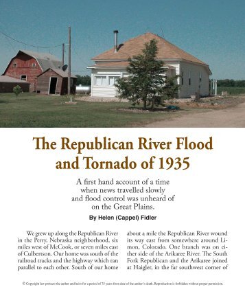 The Republican River Flood and Tornado of 1935