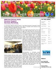 THE WEATHER WHISPER - Central Region Headquarters - NOAA