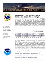 The U.P. Weather Update - Central Region Headquarters - NOAA