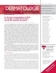 La chirurgie micrographique de Mohs - Dermatologie confÃ©rences ...