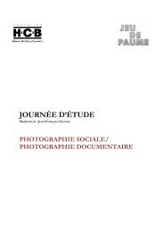 JOURNÉE D'ÉTUDE - Fondation Henri Cartier-Bresson