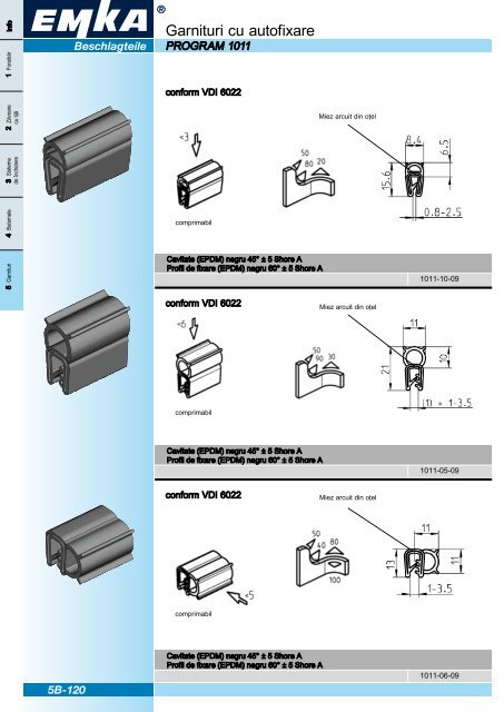 GarniturÄ, profil pentru canturi Åi profil de protecÅ£ie - EMKA ...