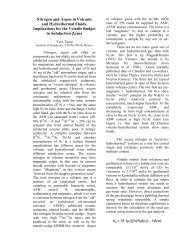 Nitrogen and Argon in volcanic and hydrothermal fluids. Implications ...