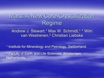 Mars: A New Core-Crystallization Regime