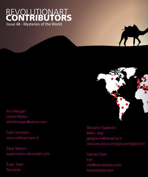 REVOLUTIONART International Magazine - Issue 48 - "MYSTERIES OF THE WORLD"