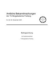 Beitragsordnung - StudentenRat der TU Bergakademie Freiberg