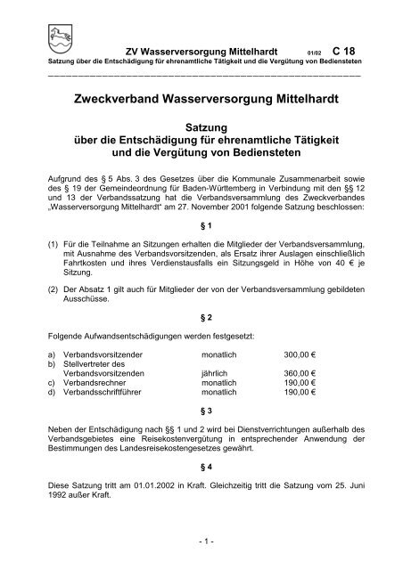 Zweckverband Wasserversorgung Mittelhardt