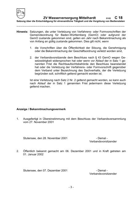 Zweckverband Wasserversorgung Mittelhardt