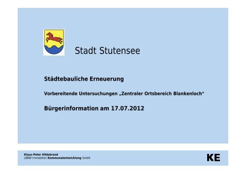 PrÃ¤sentation BÃ¼rgerinformation Teil I - Stadt Stutensee