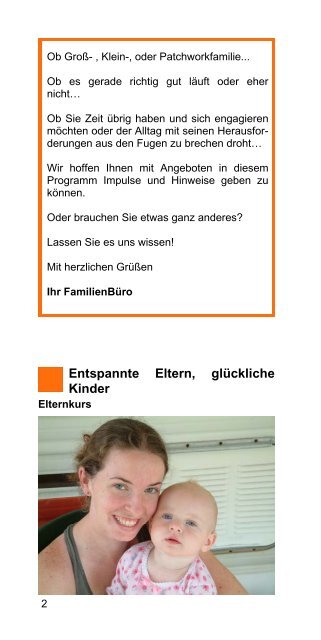 Familienbildungsprogramm Winter 2012/2013 - Stadt Stutensee