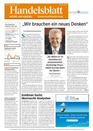 Sonderausgabe der Handelsblatt-News am Abend zum Download