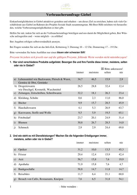 Detaillierte Ergebnisse im Fragebogen eingetragen (PDF)