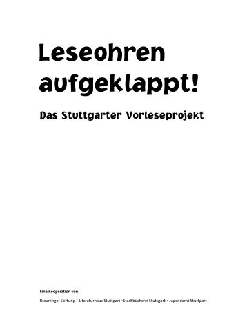 Leseohren aufgeklappt! - Stuttgart