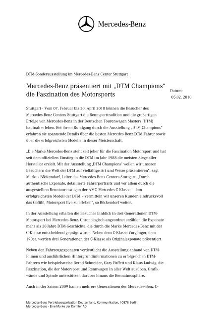 Download Presseinformation - Mercedes-Benz Niederlassung ...
