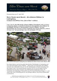 Retro Classics meets Barock – die schönsten Oldtimer in Ludwigsburg