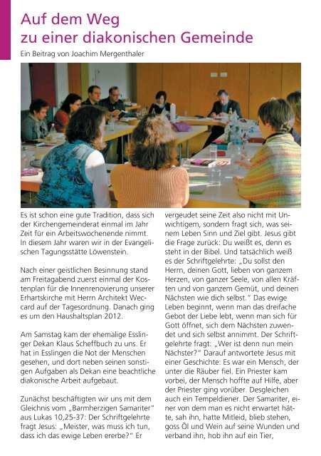 Gemeindebrief März 2012 - Evangelische Kirchengemeinde ...