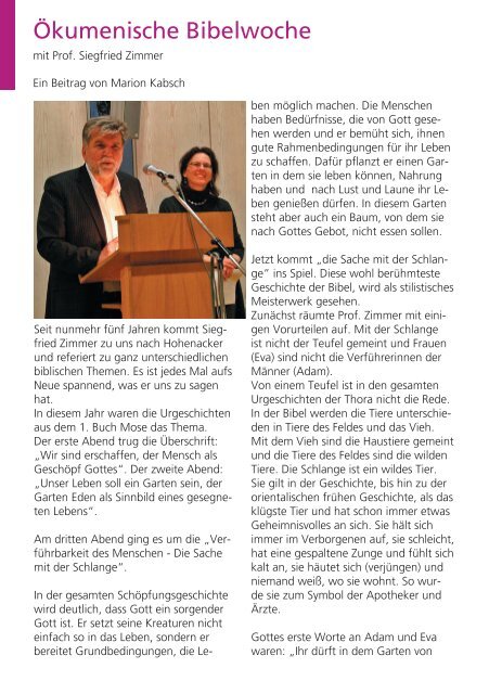 Gemeindebrief März 2012 - Evangelische Kirchengemeinde ...