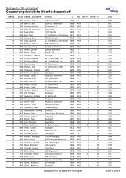 Gesamtergebnis - Stuttgarter Silvesterlauf