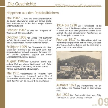 Die Geschichte - STV Dussnang-Oberwangen