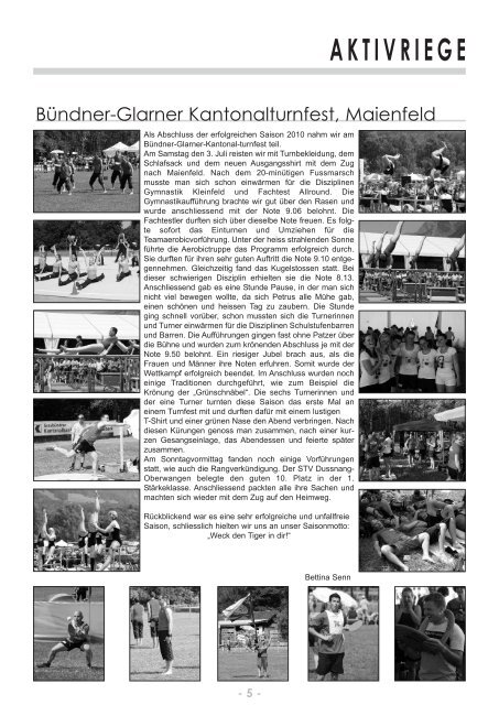 September 2010 - STV Dussnang-Oberwangen