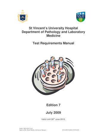 Cover Page Test Manual Ed 7 20_08_09 - St Vincent's University ...