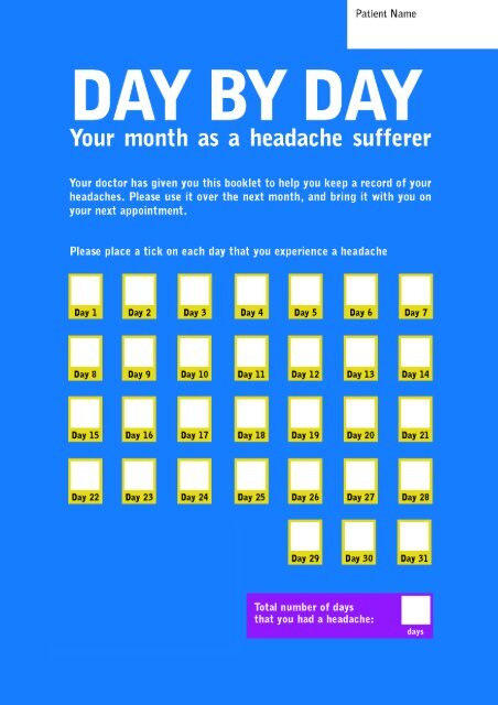 Download Your Migraine Diary