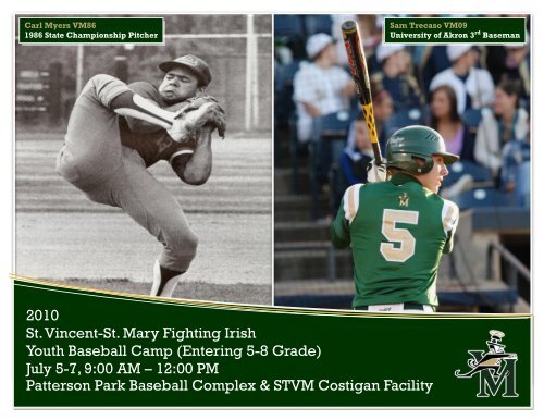 2010 St. Vincent-St. Mary Fighting Irish Youth Baseball Camp ...